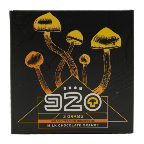 Room 920 - Mushroom Chocolate Bar - Milk Chocolate Orange - 3 grams | Shroom Gummies Canada
