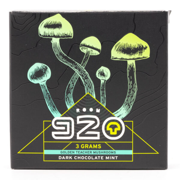 Room 920 - Mushroom Chocolate Bar - Dark Chocolate Mint - 3 grams | Shroom Gummies Canada
