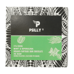 Psilly - Dark Chocolate Bar - Mint & Spirulina | Shroom Gummies Canada