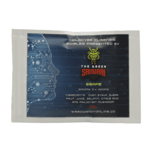 The Green Samurai - Shroom Gummies - Grape - 3g | Shroom Gummies Canada