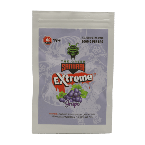 Green Samurai Extreme - Grape Gummy 300mg THC | Shroom Gummies Canada