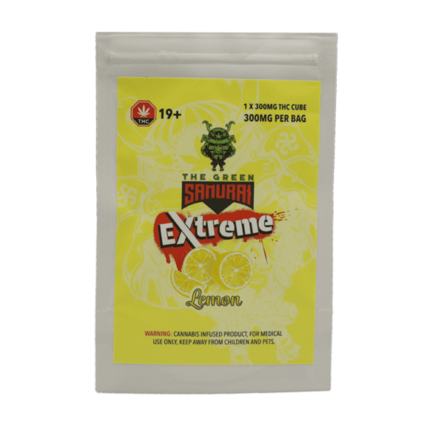 Green Samurai Extreme - Lemon Gummy 300mg THC | Shroom Gummies Canada